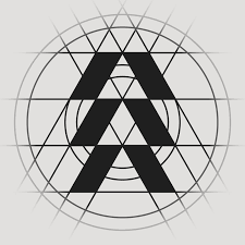 Three sets of two intersecting lines that interlock with eachother.