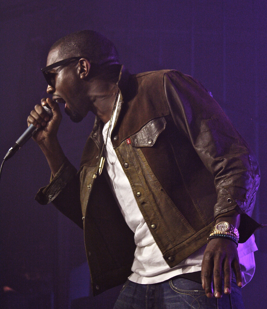 Kanye West in a jacket